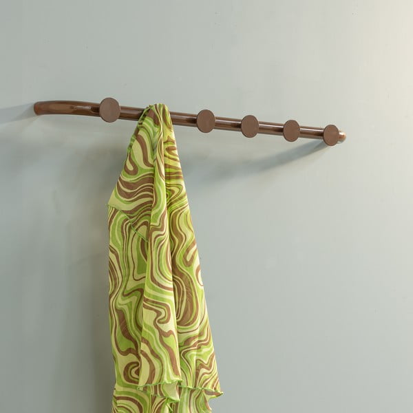 Temno rjav kovinski stenski obešalnik 75 cm Retro – Spinder Design-image-4