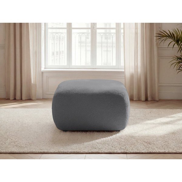 Siv tabure iz tkanine bouclé Montaigne – Bobochic Paris-image-4