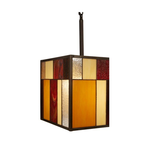 Kovinska viseča svetilka s steklenim senčilom Waldorf – Premier Housewares-image-3