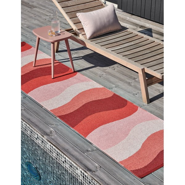 Rdeč zunanji in notranji tekač 70x300 cm Urvi Fire – Pappelina-image-4