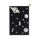 Črna pralna ročno tkana otroška preproga iz mešanice bombaža 140x200 cm Alfombra Lavable Universe – Lorena Canals