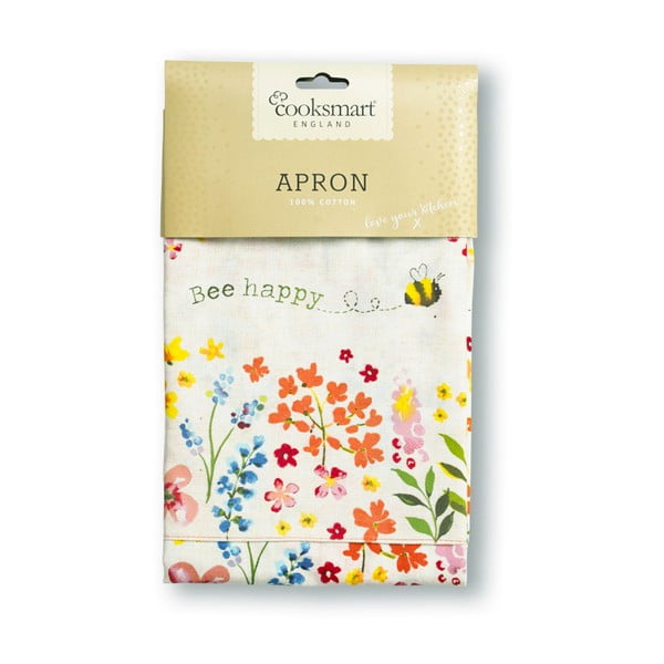Bombažni kuhinjski predpasnik Cooksmart ® Be happy-image-2