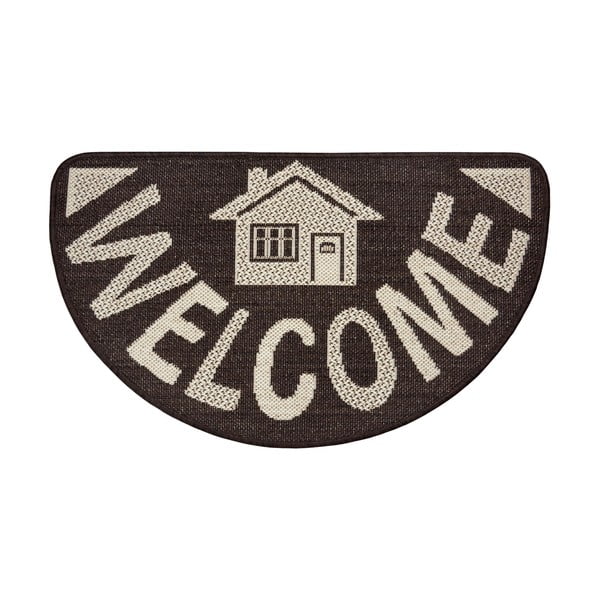 Rjav predpražnik Hanse Home Weave Big Welcome, 50 x 80 cm