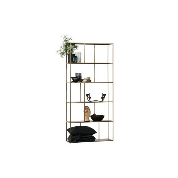 Kovinski regal v zlati barvi 90x196 cm Valued – BePureHome-image-3