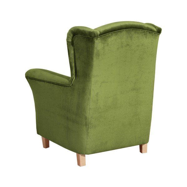 Zelen fotelj Max Winzer Agnetha Suede-image-1
