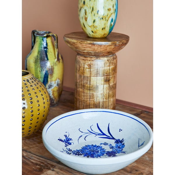 Modro-bež skleda iz terakote ø 41 cm Aleni – Bloomingville-image-1