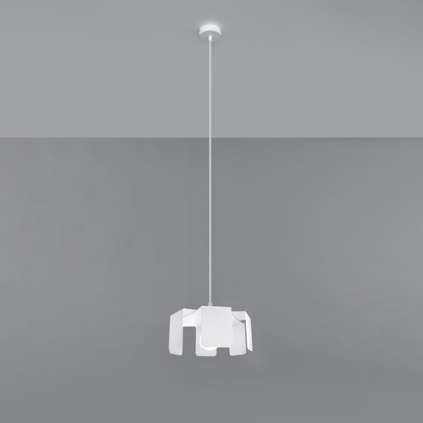 Bela viseča svetilka s kovinskim senčnikom ø 24 cm Rossario – Nice Lamps