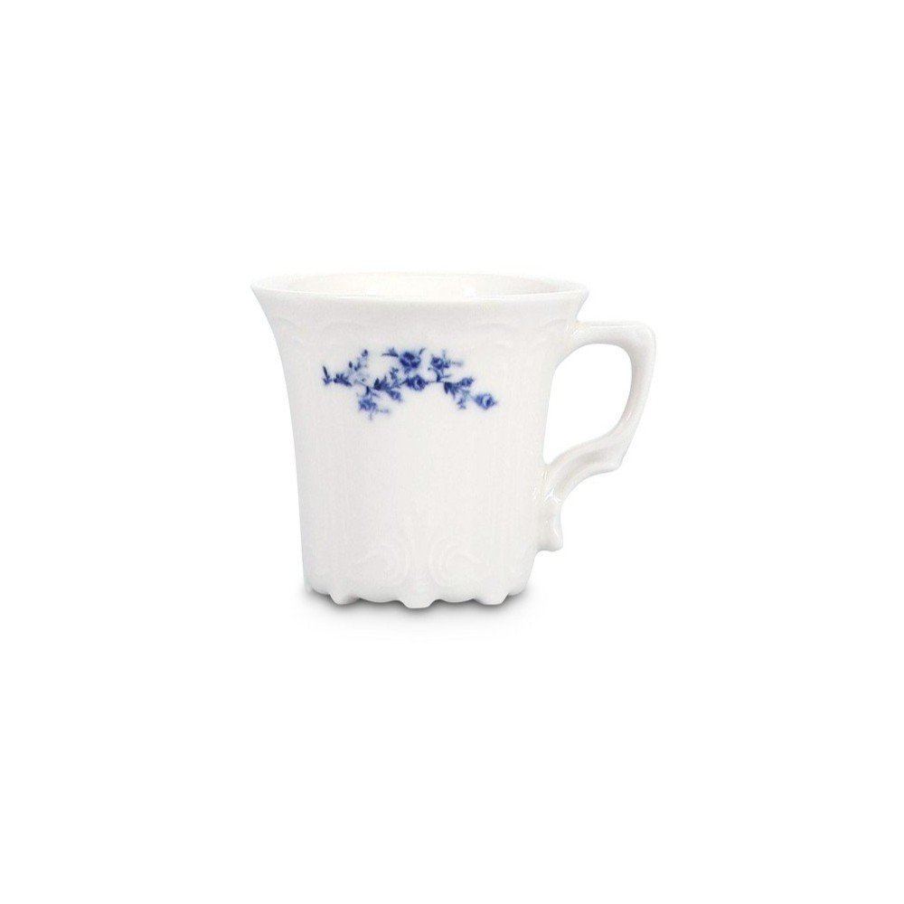 Bela/modra porcelanasta skodelica za