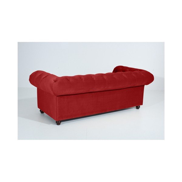 Opečno rdeča zofa Max Winzer Orleans Velvet, 216 cm-image-2