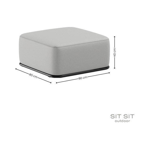 Svetlo siv vrtni podstavek za noge Straw – Sit Sit-image-4