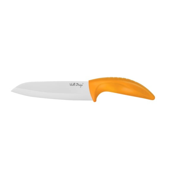 Keramični nož Vialli Design Chef, 16 cm, oranžen
