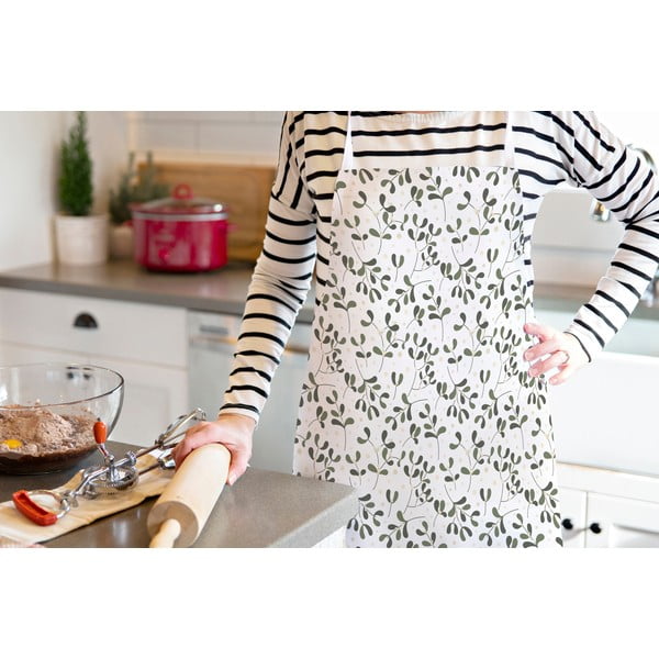 Bombažen predpasnik Santa Likes Mistletoe – Butter Kings-image-1