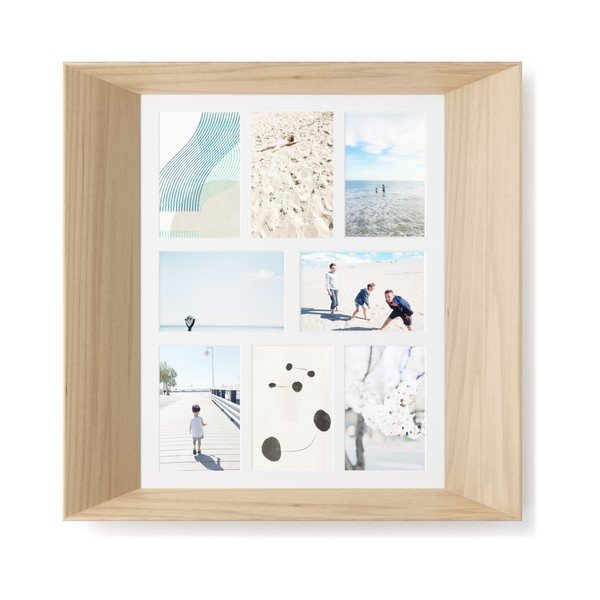 Lesen stenski okvir v naravni barvi 50x50 cm Lookout – Umbra-image-4