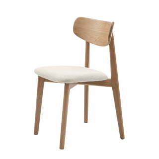 Kremno bel/naraven jedilni stol Elim – Unique Furniture