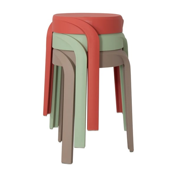 Plastični stolčki v kompletu 3 ks Pop – Tenzo