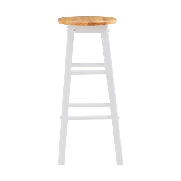 Bel/v naravni barvi barsko stol iz masivnega kavčukovca (višina sedeža 74 cm) Chester – Premier Housewares-image-2