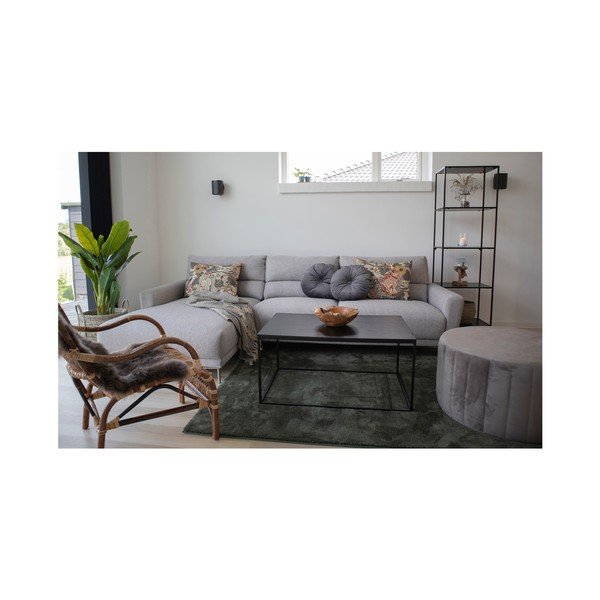 Siva okrasna blazina z žametno prevleko House Nordic Luso, ø 45 cm-image-2