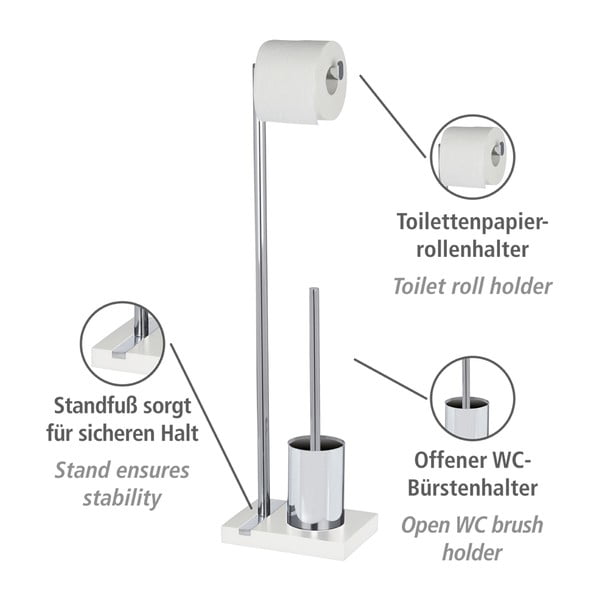 WC ščetka z držalom za toaletni papir Wenko Noble-image-4