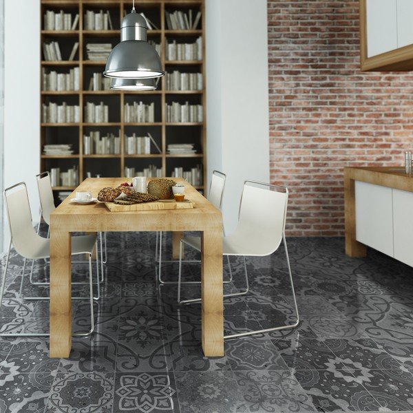 Vodoodporna talna nalepka Ambiance Grey Stones, 90 x 60 cm-image-1