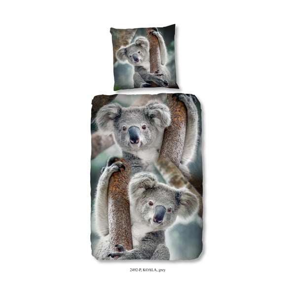 Otroško bombažno posteljno perilo za eno osebo Dobro jutro, Koala, 140 x 200 cm