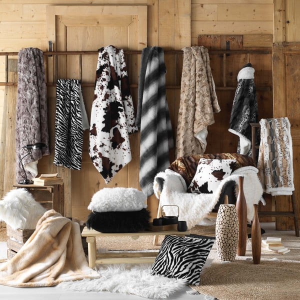 Bela odeja iz umetnega krzna 125x150 cm Mouton – douceur d'intérieur-image-4