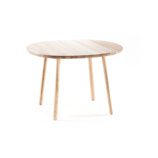 Jedilna miza iz masivnega lesa EMKO Naïve, ⌀ 110 cm
