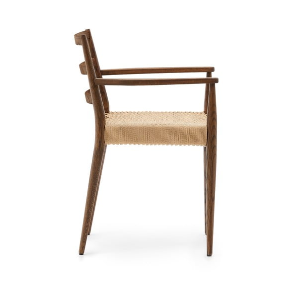 Jedilni stoli iz masivnega hrasta v rjavi in naravni barvi v kompletu 2 ks Analy – Kave Home-image-3