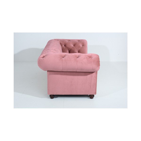 Roza kavč Max Winzer Orleans Velvet, 216 cm-image-3