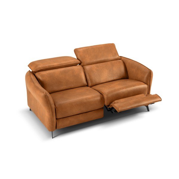 Svetlo rjava usnjena sedežna garnitura 103 cm Hubble – Windsor & Co Sofas-image-4