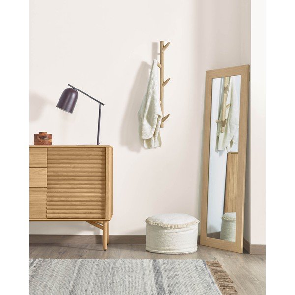 Stenski obešalnik iz brezovega lesa Kave Home Natane-image-1