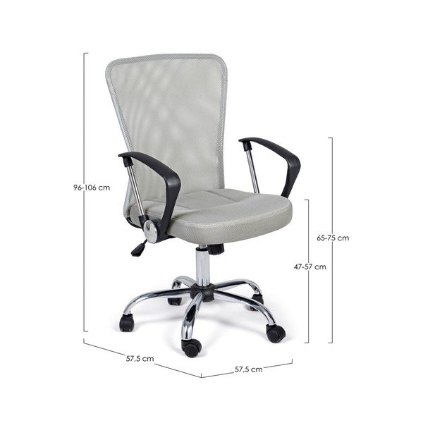 Svetlo siv oblazinjen pisarniški stol Brisbane – Yes Everyday-image-4