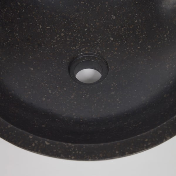 Črn terrazzo umivalnik Kave Home Sunday, ø 40 cm-image-1