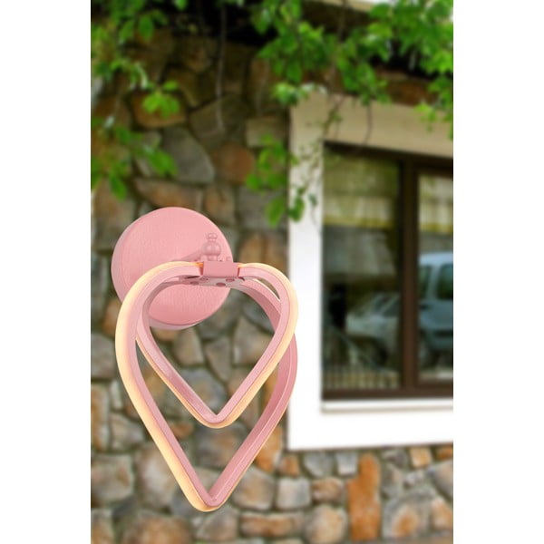 Rožnata kovinska LED stenska svetilka Sevinc – Squid Lighting-image-1