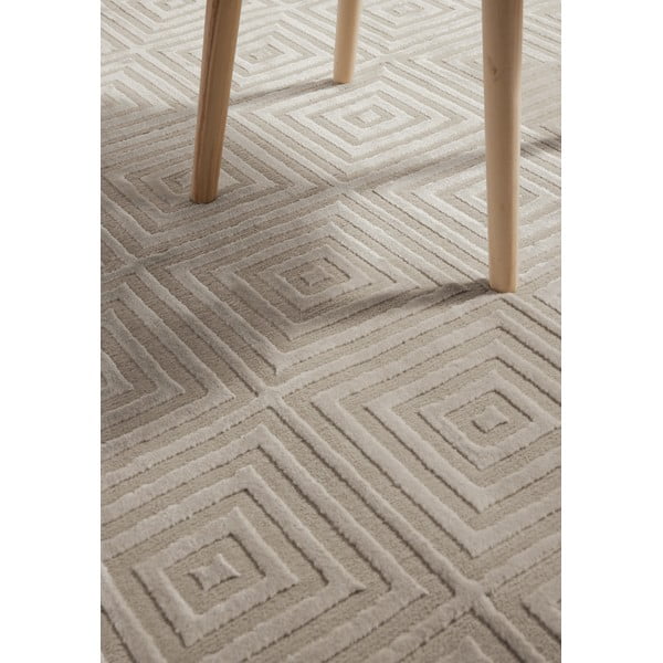 Bež/kremno bela preproga 120x170 cm Perles Tourmaline – Elle Decoration-image-4