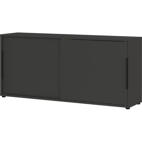 Antracitno siva omarica z drsnimi vrati 160x74 cm Mailand – Germania-image-3