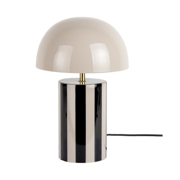 Črna/sivorjava kovinska namizna svetilka (višina 34 cm) Rayado – Leitmotiv