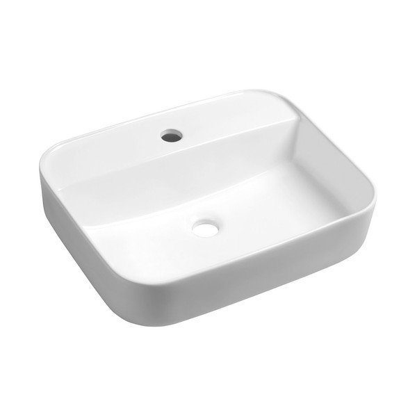 Bel keramičen umivalnik 50x40 cm Garda – Sapho