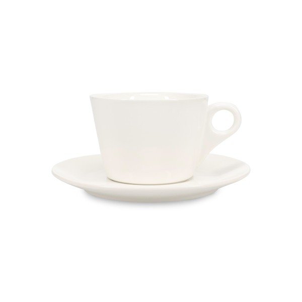 Bela porcelanasta skodelica za latte 280 ml Barista – BonBistro-image-1