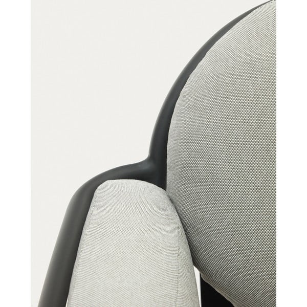 Siv kovinski vrtni fotelj Joncols – Kave Home-image-4