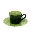 Zelena/črna skodelica iz kamenine 190 ml Riviera – Costa Nova