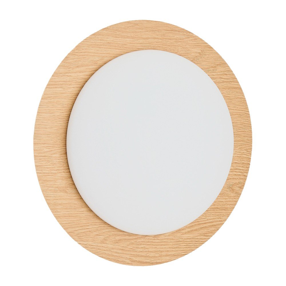 Kovinska LED stenska svetilka v naravni barvi ø 40 cm Novae