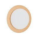 Kovinska LED stenska svetilka v naravni barvi ø 40 cm Novae – Kave Home