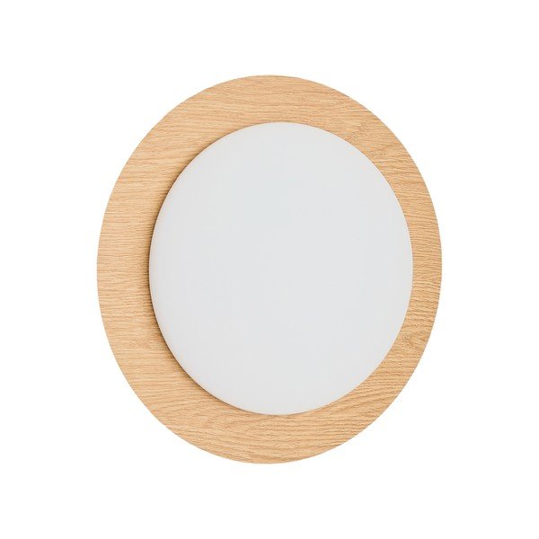 Kovinska LED stenska svetilka v naravni barvi ø 40 cm Novae – Kave Home