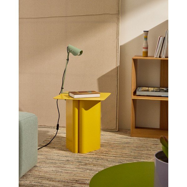 Zelena kovinska namizna svetilka s sponko (višina 51 cm) Jula – Kave Home-image-2