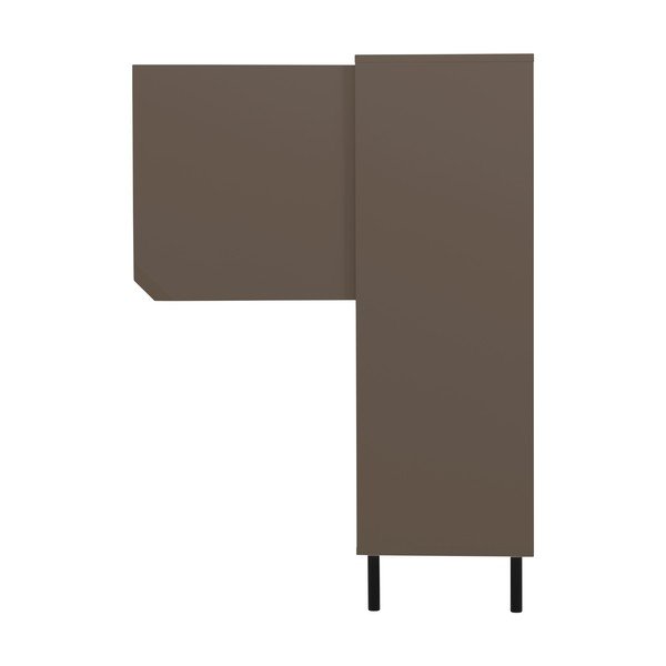 Siva knjižna omara 118x137 cm Corner - Tenzo-image-1