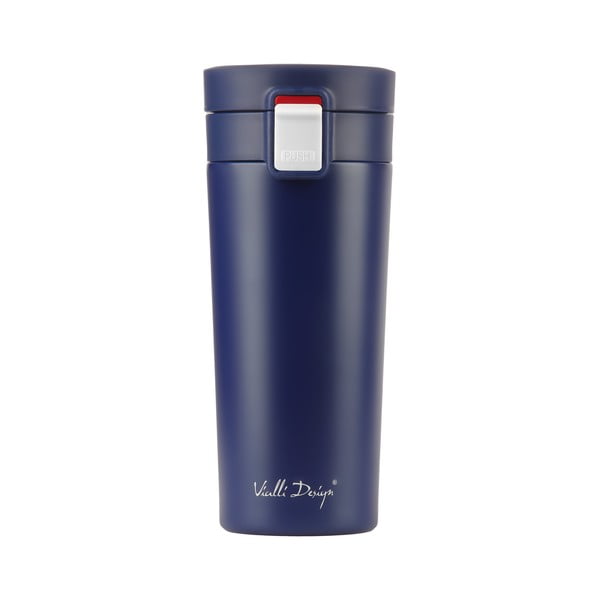Temno modra potovalna termo skodelica Vialli Design Fuori, 400 ml-image-3