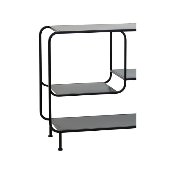 Črna kovinska knjižna omara 141x81,5 cm Winston - Light & Living-image-3