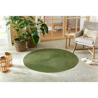 Zelena okrogla zunanja preproga ø 150 cm - NORTHRUGS