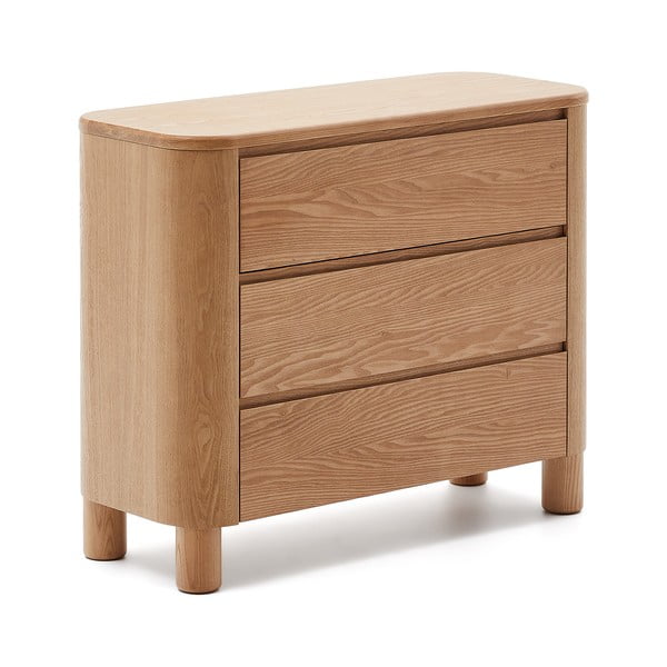 Komoda v jesenovem dekorju v naravni barvi 120x80x40 cm Salaya – Kave Home-image-2