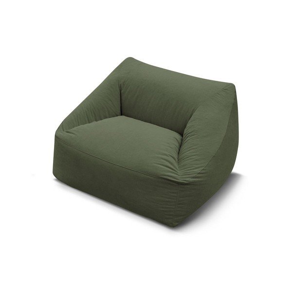 Zelena vreča za sedenje iz rebrastega žameta Lilibet – Bobochic Paris-image-3